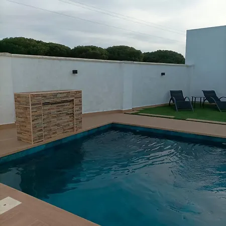 Piscina Privada Con Cascada Prázdninový dům Conil De La Frontera